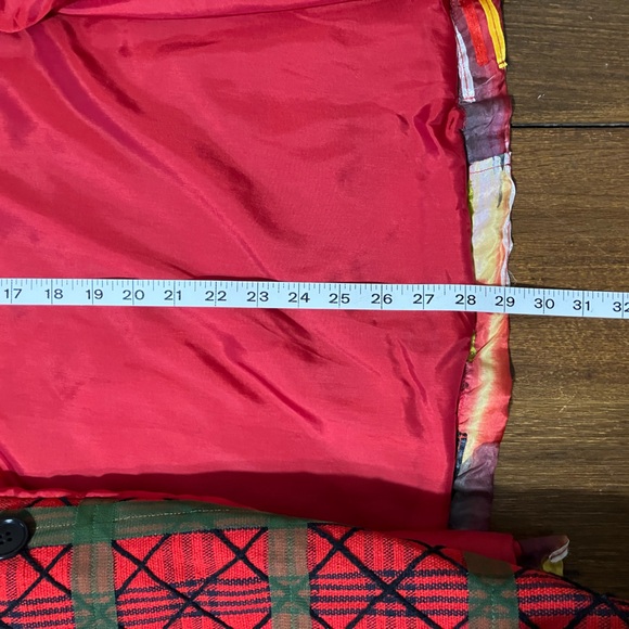 Stunning Handmade Patchwork Plaid & Striped Button-Up Blazer/Jacket - Picture 10 of 15